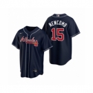 Men's Atlanta Braves #15 Sean Newcomb Nike Navy 2020 Replica Alternate Jersey