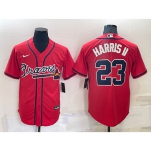 Men's Atlanta Braves #23 Michael Harris II Red Stitched MLB Cool Base Nike Jersey