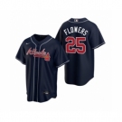 Men's Atlanta Braves #25 Tyler Flowers Nike Navy 2020 Replica Alternate Jersey