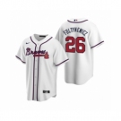 Men's Atlanta Braves #26 Mike Foltynewicz Nike White 2020 Replica Home Jersey