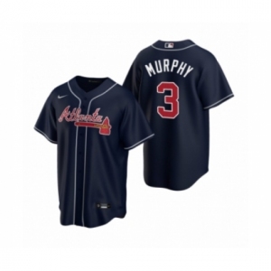 Men's Atlanta Braves #3 Dale Murphy Nike Navy 2020 Replica Alternate Jersey