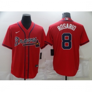 Men's Atlanta Braves #8 Eddie Rosario Nike Red Jersey