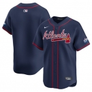 Men's Atlanta Braves Blank Navy 2025 Speedway Classic Alternate Limited Stitched Baseball Jersey