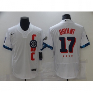 Men's Chicago Cubs #17 Kris Bryant Nike White 2021 MLB All-Star Authentic Jersey