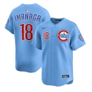 Men's Chicago Cubs #18 Shōta Imanaga Blue 2024-25 2nd Alternate Limited Stitched Baseball Jersey