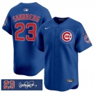Men's Chicago Cubs #23 Ryne Sandberg Royal 'Ryne Sandberg Tribute' Vapor Limited V3 Stitched Baseball Jersey
