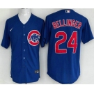 Men's Chicago Cubs #24 Cody Bellinger Blue Cool Base Jersey