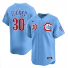 Men's Chicago Cubs #30 Kyle Tucker Blue 2024-25 2nd Alternate Limited Stitched Baseball Jersey