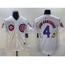 Men's Chicago Cubs #4 Pete Crow-Armstrong White 2025 Tokyo Series Limited Stitched Baseball Jersey