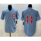 Men's Chicago Cubs #44 Anthony Rizzo Baby Blue Limited Jersey