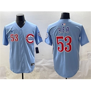 Men's Chicago Cubs #53 Colin Rea Blue 2024-25 2nd Alternate Limited Stitched Baseball Jersey