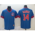 Men's Nike Chicago Cubs #14 Ernie Banks Blue M&N MLB Jersey