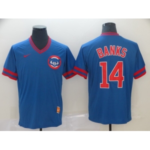 Men's Nike Chicago Cubs #14 Ernie Banks Blue M&N MLB Jersey