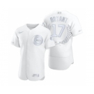 Men's Nike Chicago Cubs #17 Kris Bryant Platinum Baseball MVP Limited Player Edition Jersey