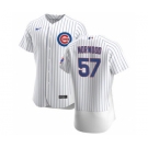 Men's Nike Chicago Cubs #57 James Norwood White Home 2020 Authentic Player Baseball Jersey