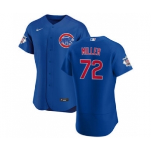 Men's Nike Chicago Cubs #72 Tyson Miller Royal Alternate 2020 Authentic Player Baseball Jersey