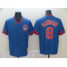 Men's Nike Chicago Cubs #8 Andre Dawson Blue Throwback MLB Jersey