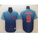 Men's Nike Chicago Cubs #9 Javier Baez Drift Fashion MLB Jersey