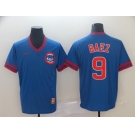 Men's Nike  Chicago Cubs #9 Javier Baez M&N MLB Jersey