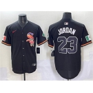 Men's Chicago White Sox #23 Michael Jordan Black Mexico Limited Stitched Baseball Jersey