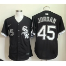 Men's Chicago White Sox #45 Michael Jordan Black Limited Stitched Baseball Jersey