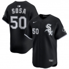 Men's Chicago White Sox #50 Lenyn Sosa Black 2025 Alternate Limited Stitched Baseball Jersey