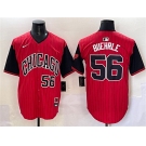 Men's Chicago White Sox #56 Mark Buehrle Red Black 2025 City Connect Limited Stitched Baseball Jersey