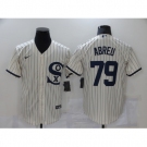 Men's Chicago White Sox #79 Jose Abreu Cream Game 2021 Field of Dreams Jersey