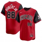 Men's Chicago White Sox #88 Luis Robert Jr. Red Black 2025 City Connect Limited Stitched Baseball Jersey