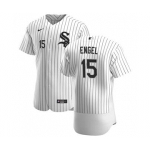 Men's Nike Chicago White Sox #15 Adam Engel White Home 2020 Authentic Player Baseball Jersey