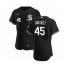 Men's Nike Chicago White Sox #45 Garrett Crochet Black Alternate 2020 Authentic Player Baseball Jersey
