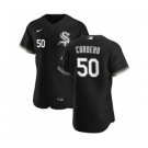 Men's Nike Chicago White Sox #50 Jimmy Cordero Black Alternate 2020 Authentic Player Baseball Jersey