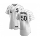 Men's Nike Chicago White Sox #50 Jimmy Cordero White Home 2020 Authentic Player Baseball Jersey