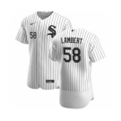 Men's Nike Chicago White Sox #58 Jimmy Lambert White Home 2020 Authentic Player Baseball Jersey