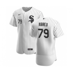 Men's Nike Chicago White Sox #79 Jose Abreu White Home 2020 Authentic Player Baseball Jersey