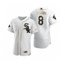 Men's Nike Chicago White Sox #8 Bo Jackson White 2020 Authentic Golden Edition Baseball Jersey
