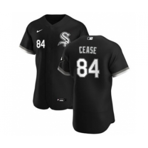 Men's Nike Chicago White Sox #84 Dylan Cease Black Alternate 2020 Authentic Player Baseball Jersey