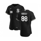Men's Nike Chicago White Sox #88 Luis Robert Black Alternate 2020 Authentic Player Baseball Jersey