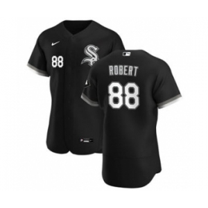 Men's Nike Chicago White Sox #88 Luis Robert Black Alternate 2020 Authentic Player Baseball Jersey
