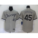 Men's Nike White Sox #45 Michael Jordan Gray 2020 Baseball Flexbase Jersey