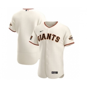 Men's Nike San Francisco Giants 2020 Cream Home Authentic Team Baseball Jersey