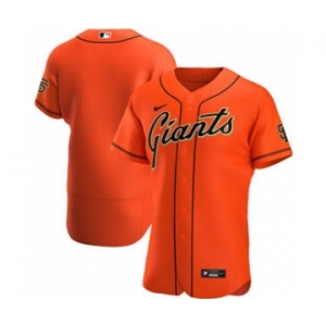 Men's Nike San Francisco Giants 2020 Orange Alternate Authentic Official Team Baseball Jersey