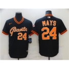 Men's Nike San Francisco Giants #24 Willie Mays Black Cool Base Stitched Baseball Jersey