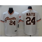 Men's Nike San Francisco Giants #24 Willie Mays White Cool Base Stitched Baseball Jersey