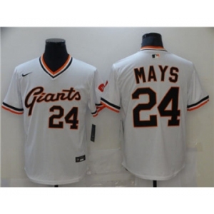 Men's Nike San Francisco Giants #24 Willie Mays White Cool Base Stitched Baseball Jersey