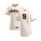 Men's Nike San Francisco Giants #28 Buster Posey Cream Home 2020 Authentic Player Baseball Jersey