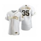 Men's Nike San Francisco Giants #35 Brandon Crawford White 2020 Authentic Golden Edition Baseball Jersey