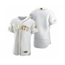 Men's Nike San Francisco Giants Blank White 2020 Authentic Golden Edition Baseball Jersey