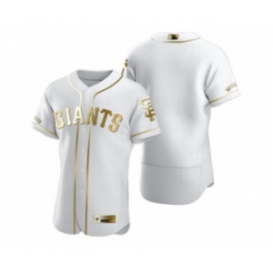 Men's Nike San Francisco Giants Blank White 2020 Authentic Golden Edition Baseball Jersey