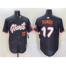 Men's San Francisco Giants #17 Heliot Ramos Anthracite 2025 City Connect Limited Stitched Baseball Jersey